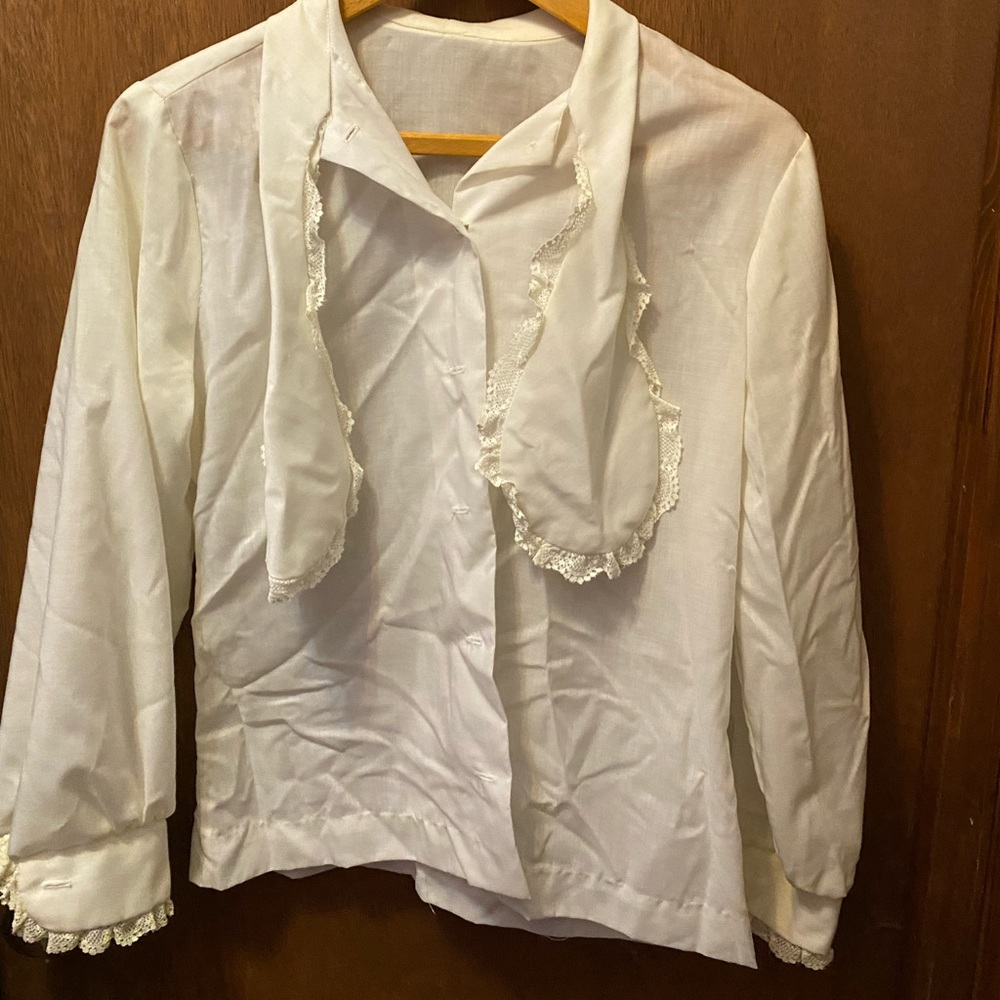 Vintage white long sleeve button down